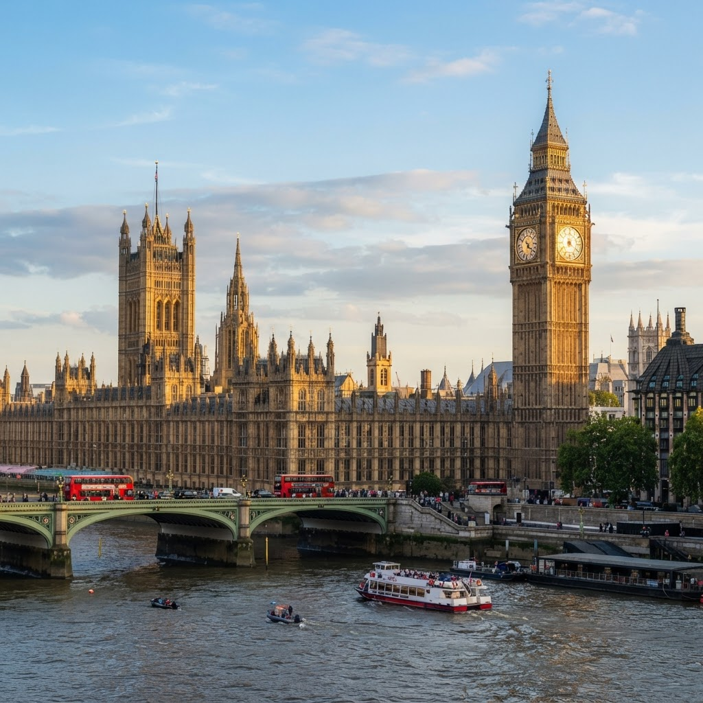 Big Ben & the Houses of Parliament in Westminster, London