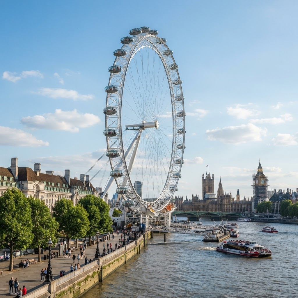 The London Eye in South Bank, London