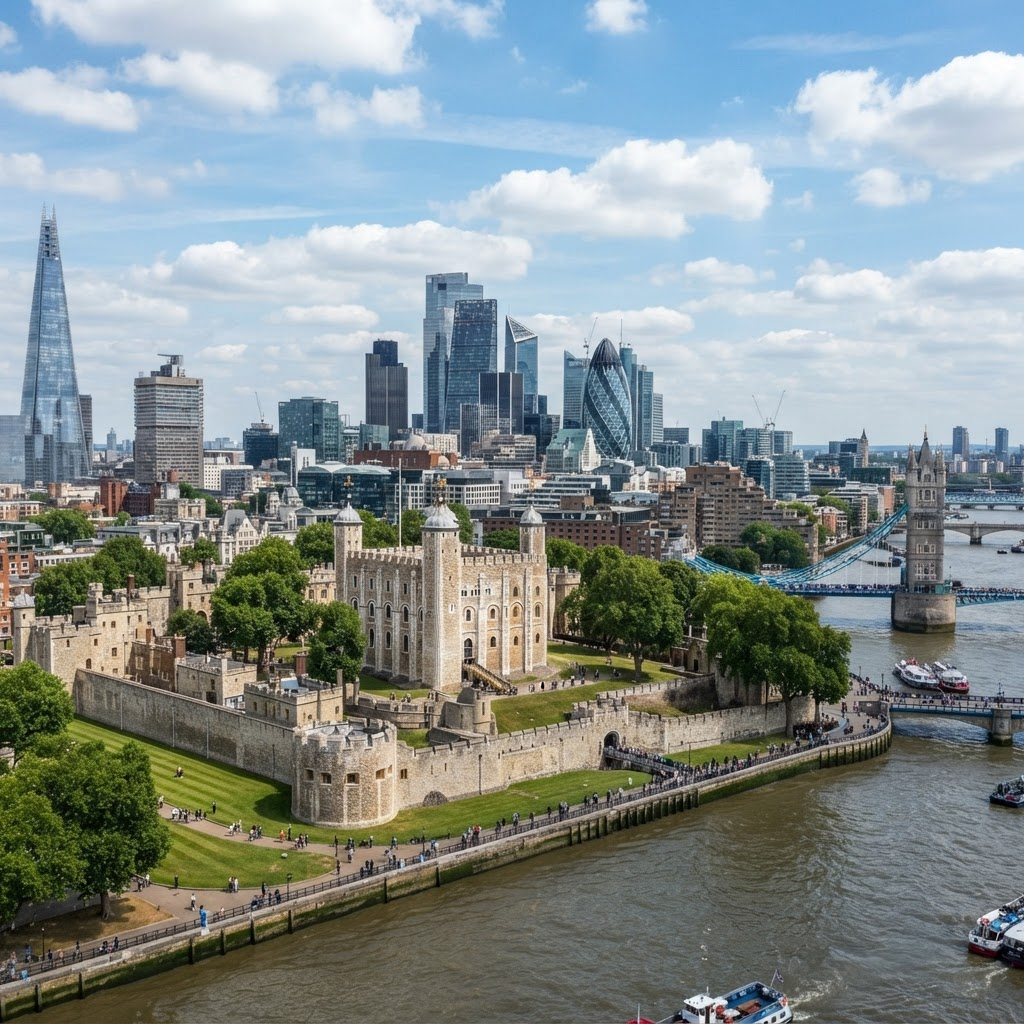 Tower of London in Tower Hill, London