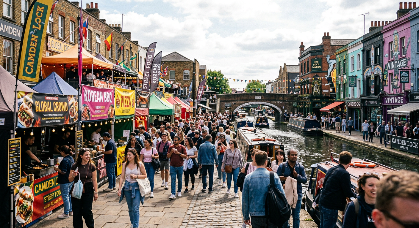 Camden Market in Camden, London