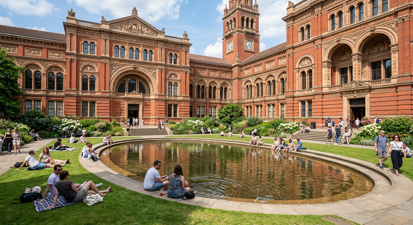 Victoria and Albert Museum in South Kensington, London